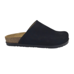 Leon Footwear Leon Klompen - suede leren upper - comfortabel zacht voetbed - black