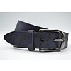 Stoere blauwe echt lederen riem
