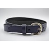 Blauwe echt lederen dames riem