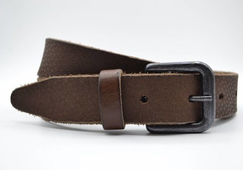Bullock golf gelaserde bruine echt lederen riem Bullock golf gelaserde bruine echt lederen riem
