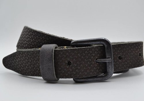 Bullock golf gelaserde zwarte echt lederen riem Bullock golf gelaserde zwarte echt lederen riem