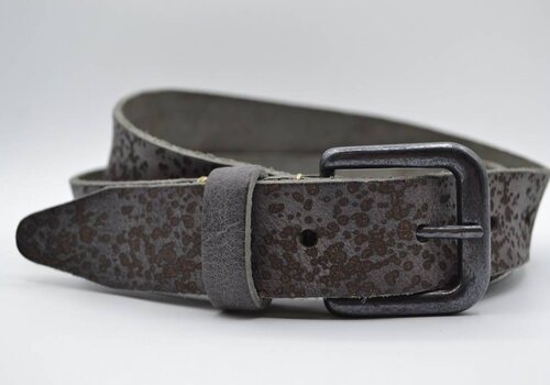 Bullock golf gelaserde grijze echt lederen riem Bullock golf gelaserde grijze echt lederen riem
