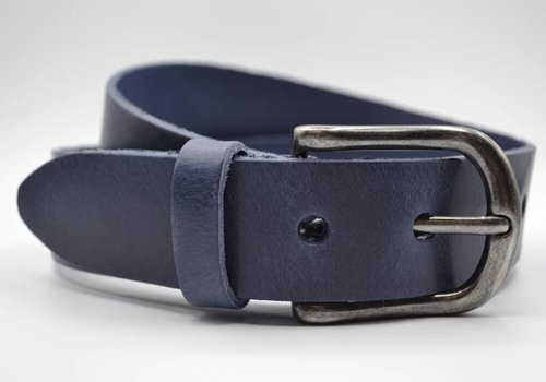 Scotts Bluf blauwe italiaans volnerf lederen casual riem Scotts Bluf blauwe italiaans volnerf lederen casual riem