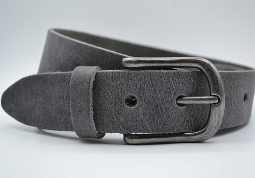 Scotts Bluf grijze italiaans volnerf lederen casual riem Scotts Bluf grijze italiaans volnerf lederen casual riem