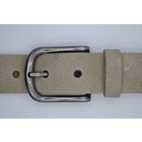 40mm brede riem van italiaans leder met nikkelvrije gunmetal gesp