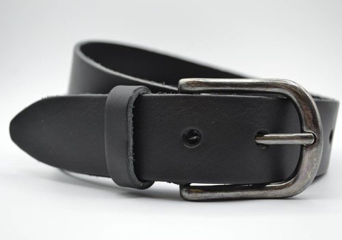 Scotts Bluf zwarte italiaans volnerf lederen casual riem Scotts Bluf zwarte italiaans volnerf lederen casual riem