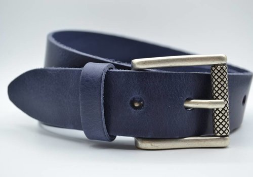 Scotts Bluf blauwe italiaans volnerf lederen casual riem Scotts Bluf blauwe italiaans volnerf lederen casual riem