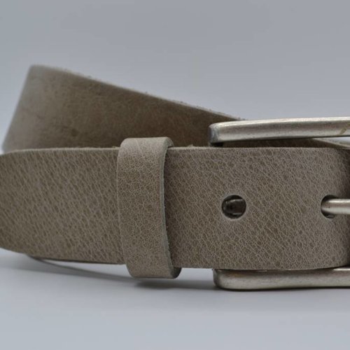 taupe italiaans volnerf lederen casual riem 