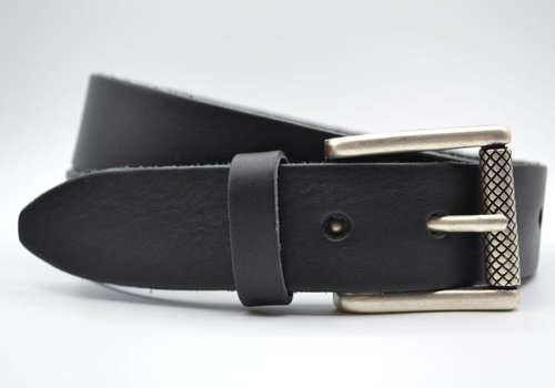 Scotts Bluf zwarte italiaans volnerf lederen casual riem Scotts Bluf zwarte italiaans volnerf lederen casual riem