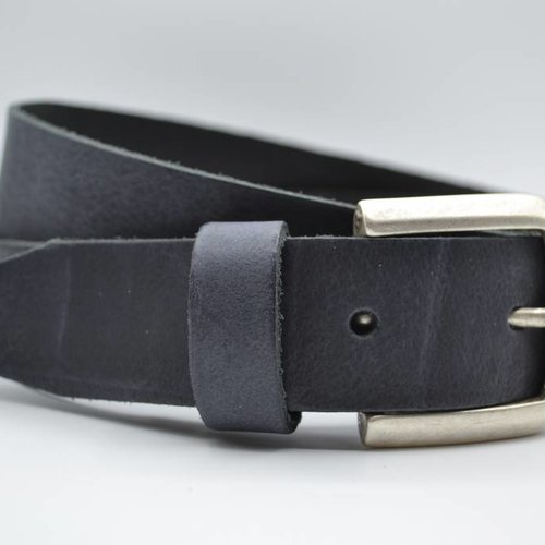 split lederen antracite dames/heren riem 