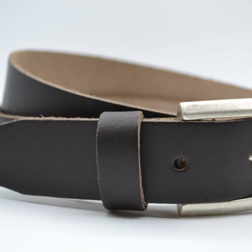 split lederen bruine dames/heren riem 