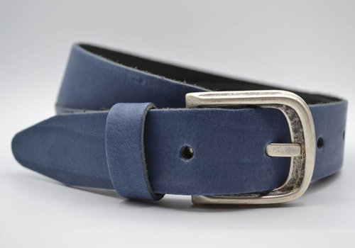 Scotts Bluf split lederen blauwe kinder riem Scotts Bluf split lederen blauwe kinder riem