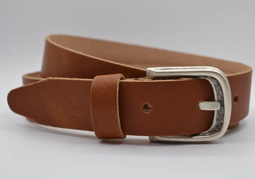 Scotts Bluf split lederen 35 mm cognac casual riem Scotts Bluf split lederen 35 mm cognac casual riem