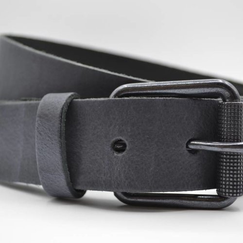 split lederen 40mm antracite casual riem 