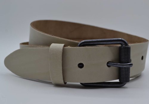 Scotts Bluf split lederen 40mm ecru casual riem Scotts Bluf split lederen 40mm ecru casual riem