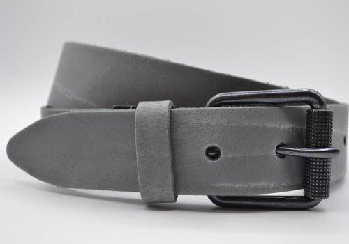 Scotts Bluf split lederen 40mm licht grijs casual riem Scotts Bluf split lederen 40mm licht grijs casual riem