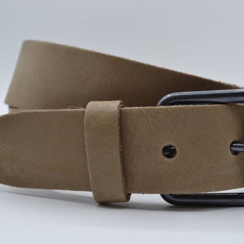 split lederen 40mm taupe casual riem 