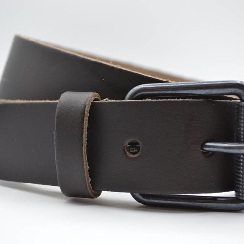 split lederen 40mm bruine casual riem 