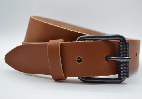 Scotts Bluf split lederen 40mm cognac casual riem Scotts Bluf split lederen 40mm cognac casual riem