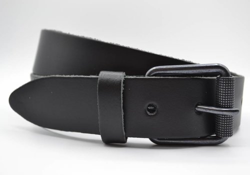 Scotts Bluf split lederen 40mm zwarte casual riem Scotts Bluf split lederen 40mm zwarte casual riem