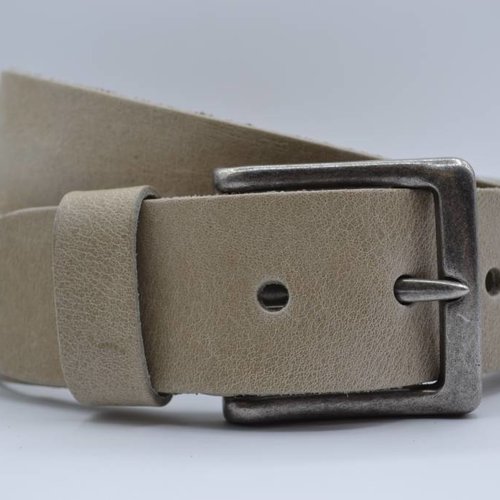 mooie strakke taupe volnerf jeansriem 