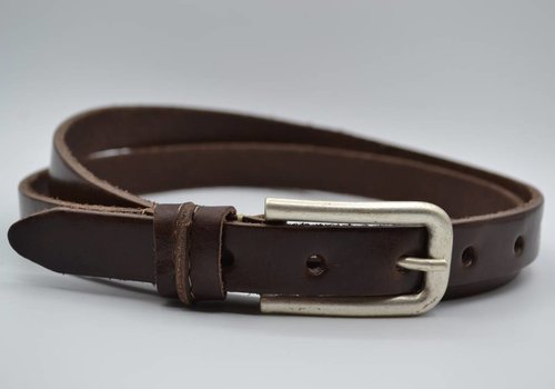 Rock 'n Rich bruine 20mm brede riem met speelse lus Rock 'n Rich bruine 20mm brede riem met speelse lus