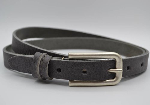 Rock 'n Rich grijze 20mm brede riem met speelse lus Rock 'n Rich grijze 20mm brede riem met speelse lus