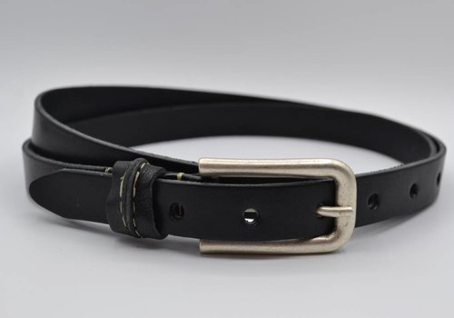 Rock 'n Rich zwarte 20mm brede riem met speelse lus Rock 'n Rich zwarte 20mm brede riem met speelse lus