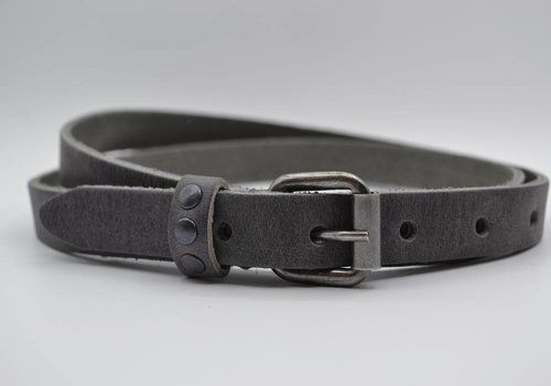 Rock 'n Rich grijze 20mm brede riem met studs op de lus Rock 'n Rich grijze 20mm brede riem met studs op de lus