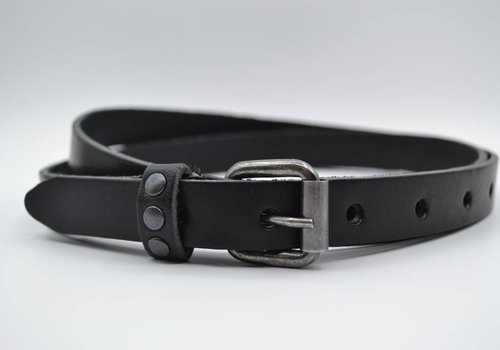 Rock 'n Rich zwarte 20mm brede riem met studs op de lus Rock 'n Rich zwarte 20mm brede riem met studs op de lus