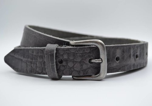 Scotts Bluf 3cm grijze italiaans volnerf lederen casual riem Scotts Bluf 3cm grijze italiaans volnerf lederen casual riem