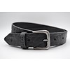 3cm zwarte italiaans volnerf lederen casual riem