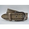 Scotts Bluf 40mm brede casual riem van italiaans volnerf leder. Diep gelaserd en gewassen voor een vintage look