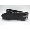 Scotts Bluf 40mm brede casual riem van italiaans volnerf leder. Diep gelaserd en gewassen voor een vintage look