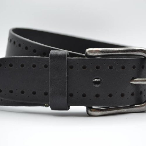 4cm zwarte diep gelaserde volnerf riem 