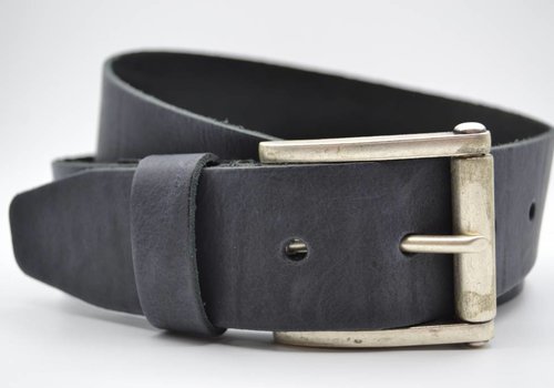 Scotts Bluf 4,5cm echt lederen casual antracite riem. Scotts Bluf 4,5cm echt lederen casual antracite riem.