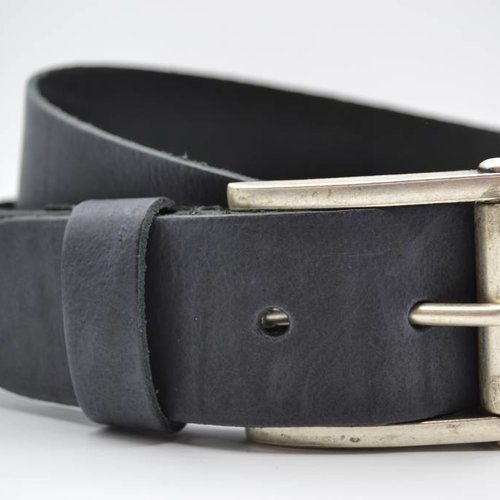 4,5cm echt lederen casual antracite riem. 