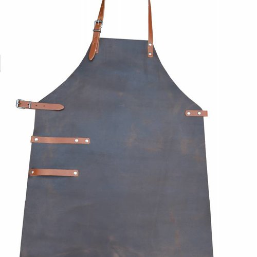 Scotts bluf bruin echt lederen schort 