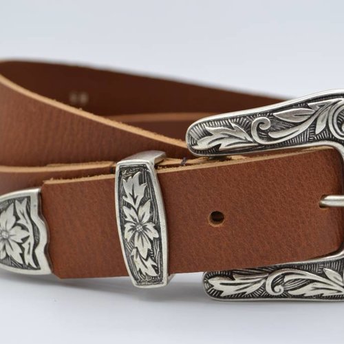 3cm Cognac western riem 