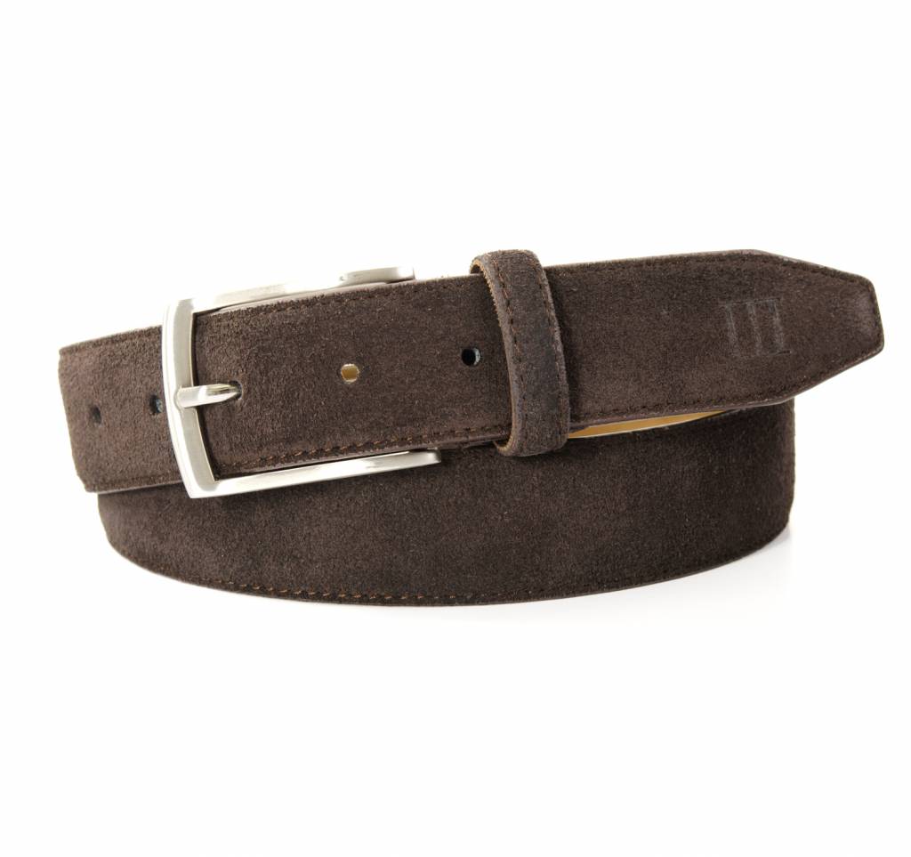 Bruine leren riem - Heren