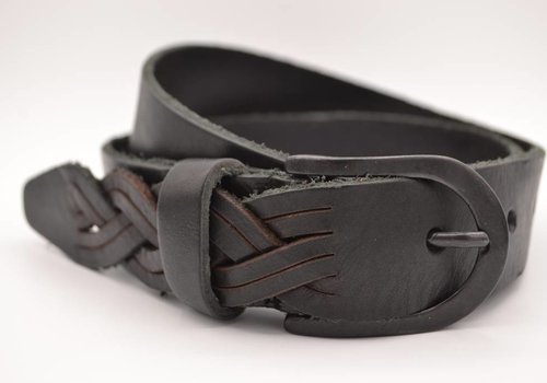 Scotts Bluf Zwarte Jeans riem met slingerpunt Scotts Bluf Zwarte Jeans riem met slingerpunt