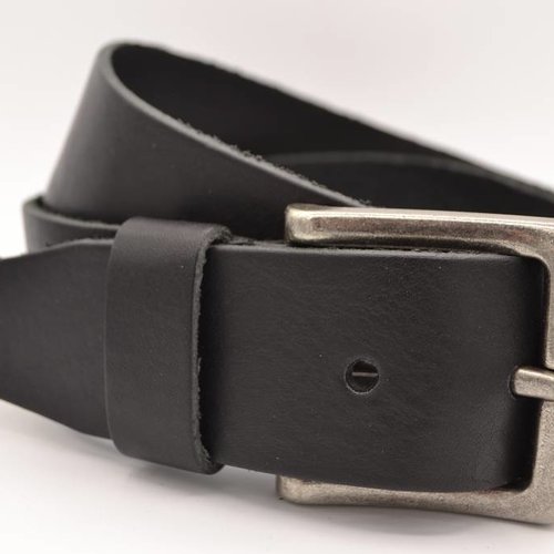 mooie strakke zwarte volnerf jeansriem 