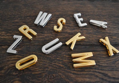 Rock 'n Rich Letters In het goud