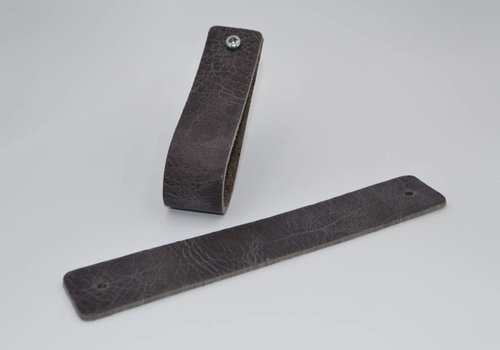 Scotts Bluf grijze Italiaans lederen handgrepen maat XL Scotts Bluf grijze Italiaans lederen handgrepen maat XL