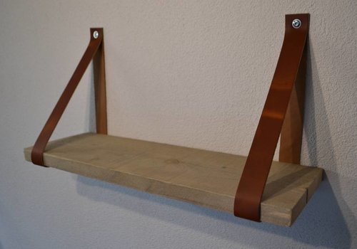 Scotts Bluf Leren Plankdragers Cognac inclusief plank Scotts Bluf Leren Plankdragers Cognac inclusief plank