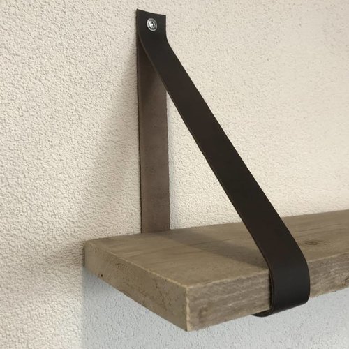 Leren Plankdragers bruin 