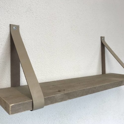 Leren Plankdragers ecru 