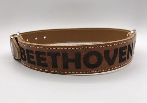 Scotts Bluf Hondenhalsband 50cm cognac echt Italiaans leer Scotts Bluf Hondenhalsband 50cm cognac echt Italiaans leer