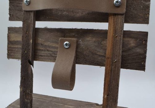 Scotts Bluf taupe Nederlands lederen handgrepen maat XL