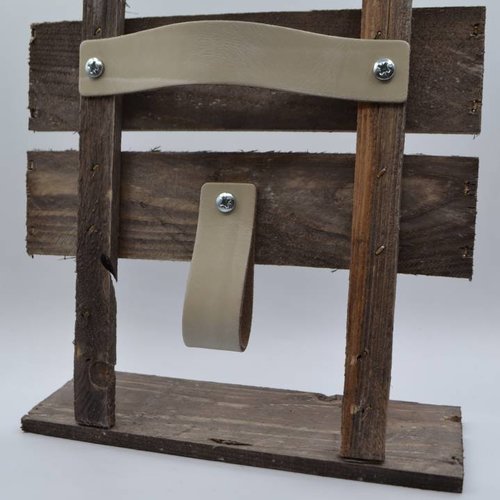 Ecru Nederlands lederen handgrepen maat XL 